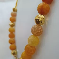 Collier sur fil "or"