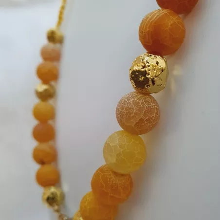 Collier sur fil "or"