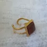 Des bagues avec base carrée