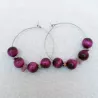 Boucles d'oreilles rondes