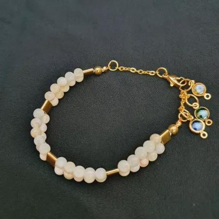 Bracelet fin double rang