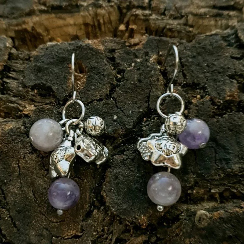 Boucles d'oreilles crochets avec pendant Boucles d'oreilles crochets avec pendant