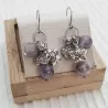 Boucles d'oreilles crochets avec pendant
