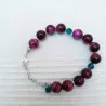 Bracelet oeil de tigre rose