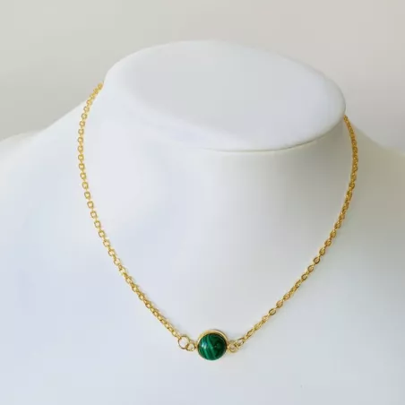 Collier vert forêt