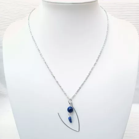 Collier pendentif décalé