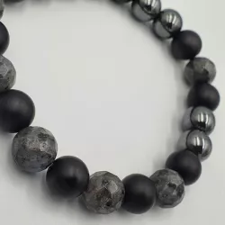 Bracelet en pierres rondes