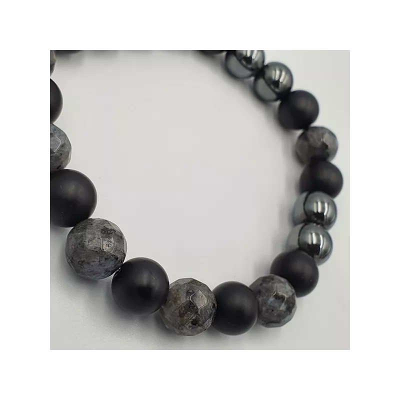 Bracelet en pierres rondes
