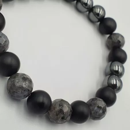 Bracelet en pierres rondes