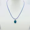 Collier fin avec pendentif cabochon