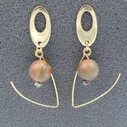Boucles d'oreilles décalées "or"