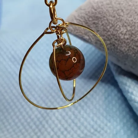 Boucles d'oreilles spaciales agate dragon