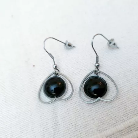 Boucles d'oreilles coeurs