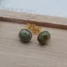 Boucles d'oreilles types clous avec pierres cabochons
ou n'hésitez pas à commander :) la pierre de votre choix.