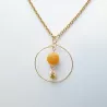 Collier avec pendant en agate