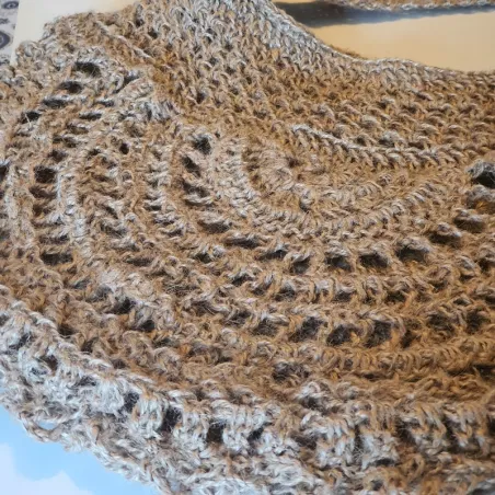 Sac hobo Juber, fait main au crochet en fil de jute