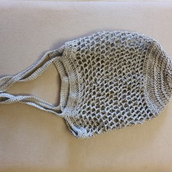 Sac Lineage, un sac filet crocheté à la main avec du lin