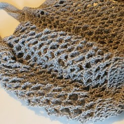 Sac Lineage, un sac filet crocheté à la main avec du lin