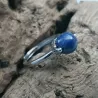 Bague Mollis réglable avec pierre naturelle ronde