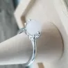 Bague Mollis réglable avec pierre naturelle ronde