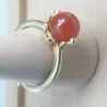 Des Bagues en argent et plaqué-or avec un style solitaire en pierre naturelle.
Un