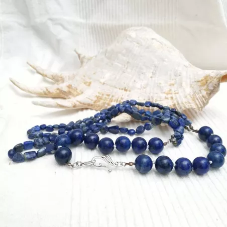Collier tout en lapis lazuli