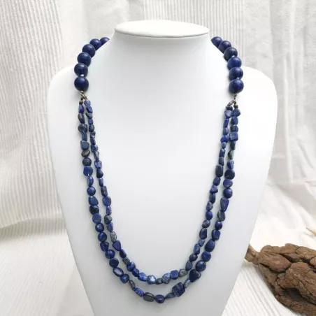 Collier tout en lapis lazuli