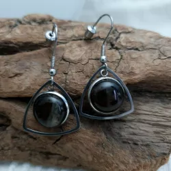 Boucles d'oreilles en acier inoxydable