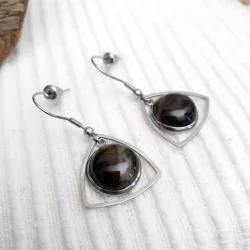 Boucles d'oreilles en acier inoxydable