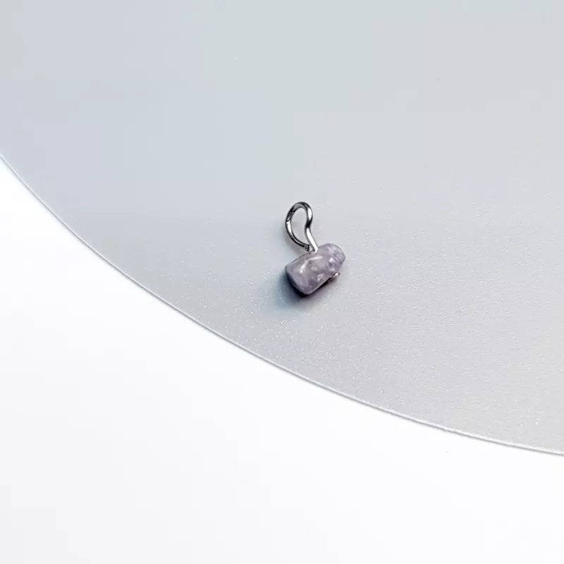 Pendants de piercing Zeta acier inoxydable et pierre naturelle