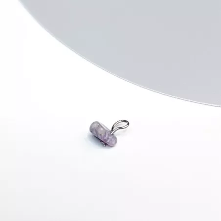 Pendants de piercing Zeta acier inoxydable et pierre naturelle