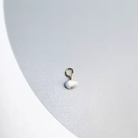 Pendants de piercing Zeta acier inoxydable et pierre naturelle