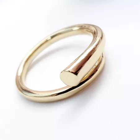 Bague Dracaena réglable en acier inoxydable argenté ou doré moderne
