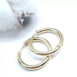 boucles d'oreilles créoles Tau en acier inoxydable argenté doré noir or rose ou multicolore et tailles différentes au ch