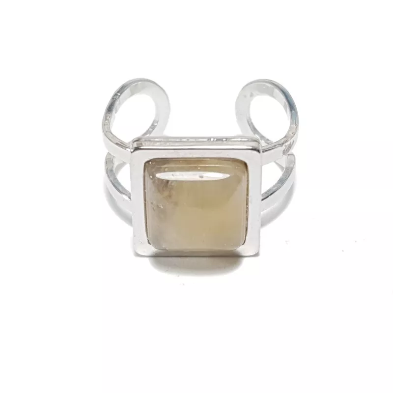 bague victoria acier inoxydable pierre naturelle fond blanc