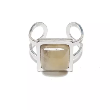 bague victoria acier inoxydable pierre naturelle fond blanc