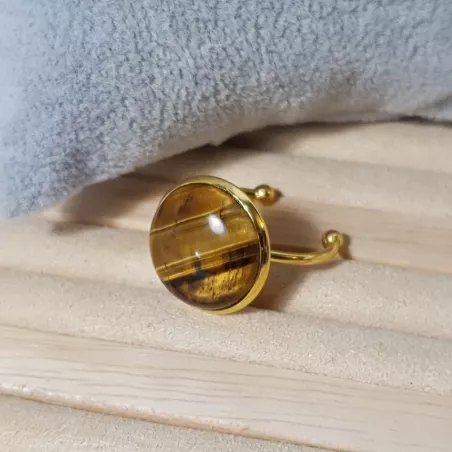 bague en oeil de tigre pour le signe du cancer