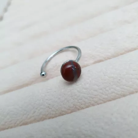 Bague agate rouge