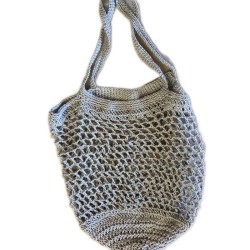 Sac Lineage, un sac filet crocheté à la main avec du lin