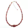collier urarti en pierre naturelle agate rouge