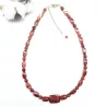 collier urarti en pierre naturelle agate rouge