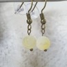 les boucles pendantes Soleil agate vintage