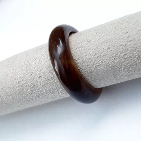 Bague anneau Acera en pierre naturelle oeil de tigre