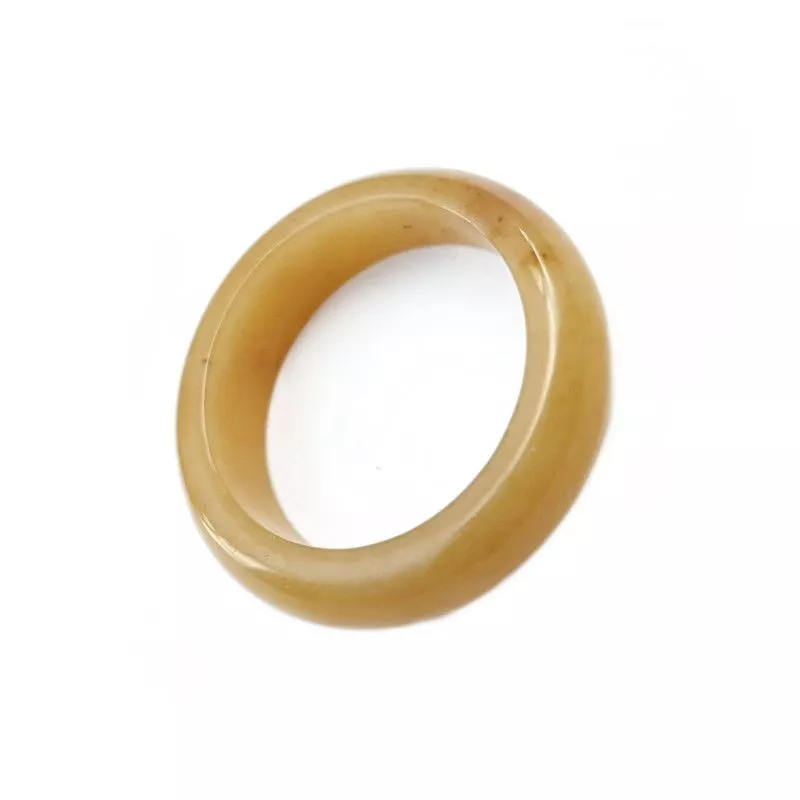 Bague anneau Acera en pierre naturelle jade