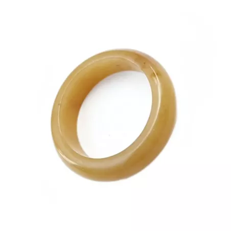 Bague anneau Acera en pierre naturelle jade