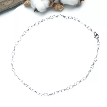 Collier Torilis en acier inoxydable argenté