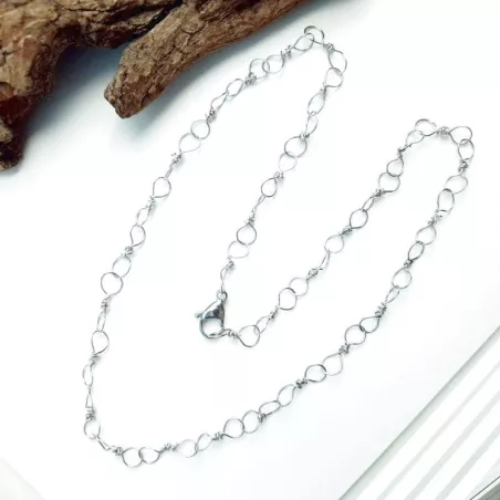 Collier Torilis en acier inoxydable argenté