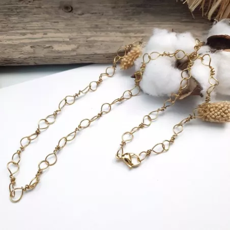 Collier Torilis en acier inoxydable doré