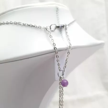 Collier de dos lilas