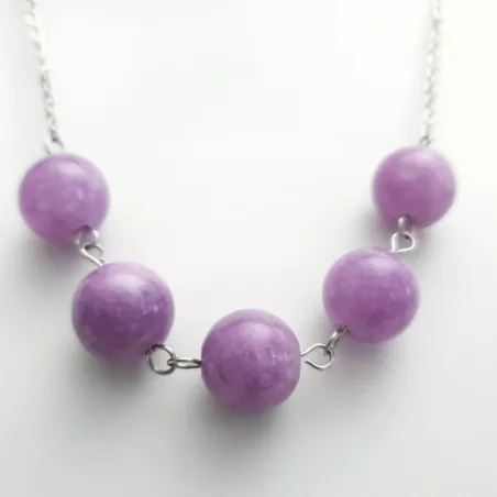 Collier de dos lilas